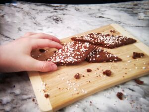 Chokladsnittar ett recept med chokladkakor